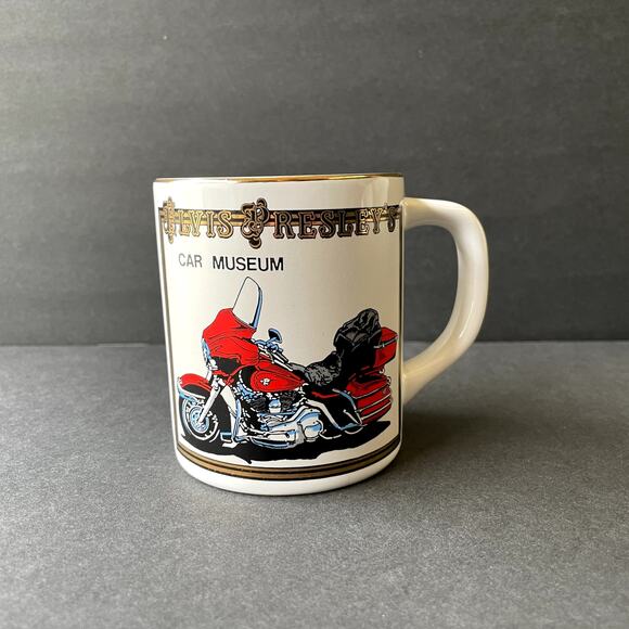 Elvis Presley's Car Museum Motorcycle Mug - Picture 1 of 8